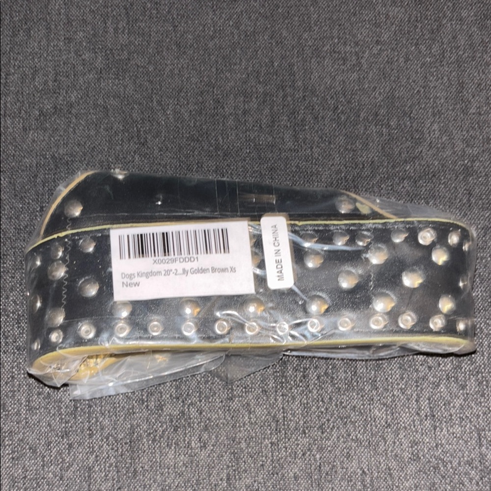 Studded Dog Collar - Black and Silver